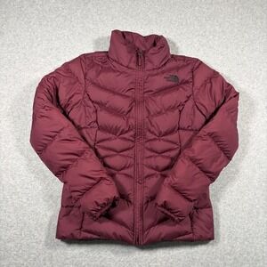 The North Face Aconcagua Puffer Jacket Women's Small Burgundy 550 Down NF0A3CR6